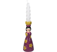 Candle Stick Flower Girl Dolomite Multi 6.2x6.3x17.9cm