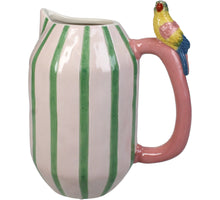 Vase Parrot Stoneware Multi 18.5x12.5x22cm