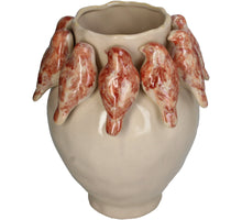 Vase Bird Stoneware Terra 23x23x28cm