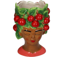 Vase Lady Cherry Dolomite Multi 13.2x13.2x20.8cm