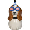 Candle Stick Dog Dolomite Multi 7.3x7.3x14.4cm