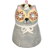 Candle Stick Cat Dolomite Multi 8.3x8.3x13.5cm