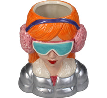 Vase Fashion Lady Dolomite Multi 13.8x9.2x16.5cm