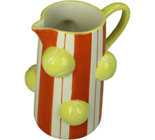 Vase Tennisball Stoneware Multi 18x14x22cm