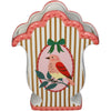 Vase Bird Stoneware Multi 18.8x7.2x25.1cm