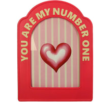 Photo Frame Number One Polyresin Pink 13x18cm