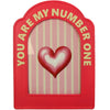 Photo Frame Number One Polyresin Pink 13x18cm