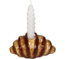 Candle Stick Croissant Dolomite Brown 14.4x8.5x6.4cm