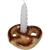 Candle Stick Pretzel Dolomite Brown 12.5x11.8x4cm