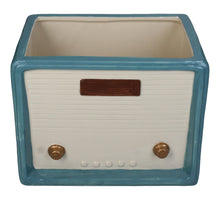 Planter Retro Radio Dolomite Multi 20.2x15.2x14.7cm