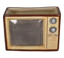 Planter Retro TV Dolomite Multi 21x16.5x15cm