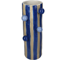 Vase Stoneware Multi 8x10x25cm