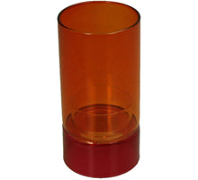 Candle Holder Glass Multi 6x6x12cm