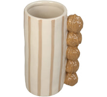 Vase Walnuts Stoneware Brown 11.5x9x18.5cm