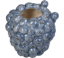 Vase Blueberry Dolomite Blue 12.3x12.3x12.6cm