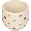 Planter Little Hearts Dolomite Multi 12x12x10cm