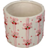 Planter Bow Cherry Dolomite Pink 13.5x13.5x11.2cm