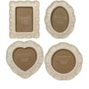 Photo Frame Bow Polyresin Multi 6x9cm 4ass