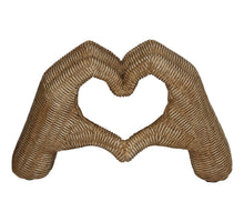 Ornament handen polystone naturel 24.5x9.5x15.2cm