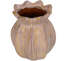 Vase Stoneware Pink 8.5x8.5x10.5cm