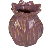 Vase Stoneware Lilac 8.5x8.5x10.5cm