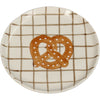 Plate Pretzel Stoneware Brown 13.5x13.5x1.3cm