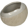 Planter Stoneware Beige 13x12x10.5cm