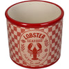 Planter Lobster Can Dolomite Red 13.8x13.8x11.8cm