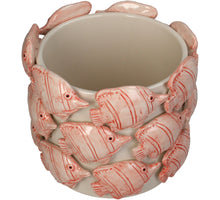 Planter Fish Dolomite Orange 18x18x15.5cm