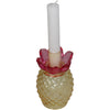 Candle stick ananas glas multi 7.5x7.5x13.5cm