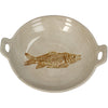 Bowl Fish Stoneware Brown 22.5x19.5x5cm