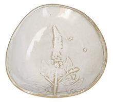 Platte Steingut Wiesenblume Weiß 11,5x10,5x2cm