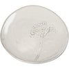 Plate Field Flower Stoneware White 14x13.5x1.5cm