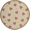 Placemat Heart Polyester Multi 38x38x0.6cm