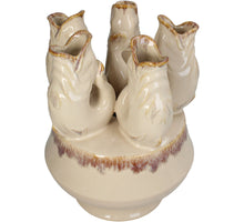 Vase Fish Stoneware Ivory 22.5x22.5x29cm