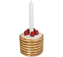 Candle Stick Pancake Raspberry Dolomite Brown 13x13x13cm