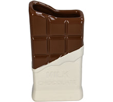 Vase Milk Chocolate Fine Earthenware Brown 10.3x5.3x20cm
