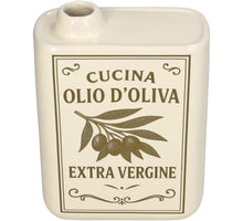 Vase Olio d'Oliva Fine Earthenware Ivory 13x5.5x17cm