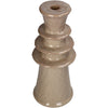 Candle Stick Stoneware Mauve 11.5x11.5x27cm
