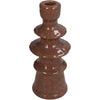 Candle Stick Stoneware Terra 8x8x19cm