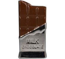 Vase Milk Chocolate Fine Earthenware Silver 10x5x19.5cm