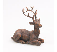 HERTJE LIGGEND GOUD 11X8X11 CM POLYRESIN