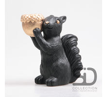 EEKHOORN MET WAXINEHOUDER CEMENT 18x10.5x20.5 CM ZWART
