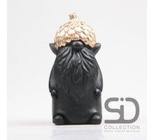 GNOME MET EIKEL CEMENT 12X11.5X23.5 CM ZWART