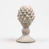 KANDELAAR DENNENAPPEL 9X9X16 CM 2 KLEUREN ASSORTIE METAL