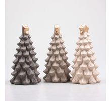 KERSTBOOM 8.5X8.5X17 CM 3 KLEUREN ASSORTIE PASTEL