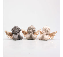 ENGEL 13.5X9.7X10.2  CM 3 KLEUREN ASSORTIE PASTEL