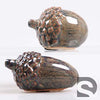 Dennenappel 2 assortie aardewerk Donkergroen 9.5x5x5 cm