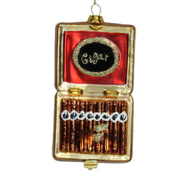 Ornament Zigarren Glas Rot 12.7cm