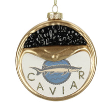 Ornament Kaviar Glas Gold 9.5cm